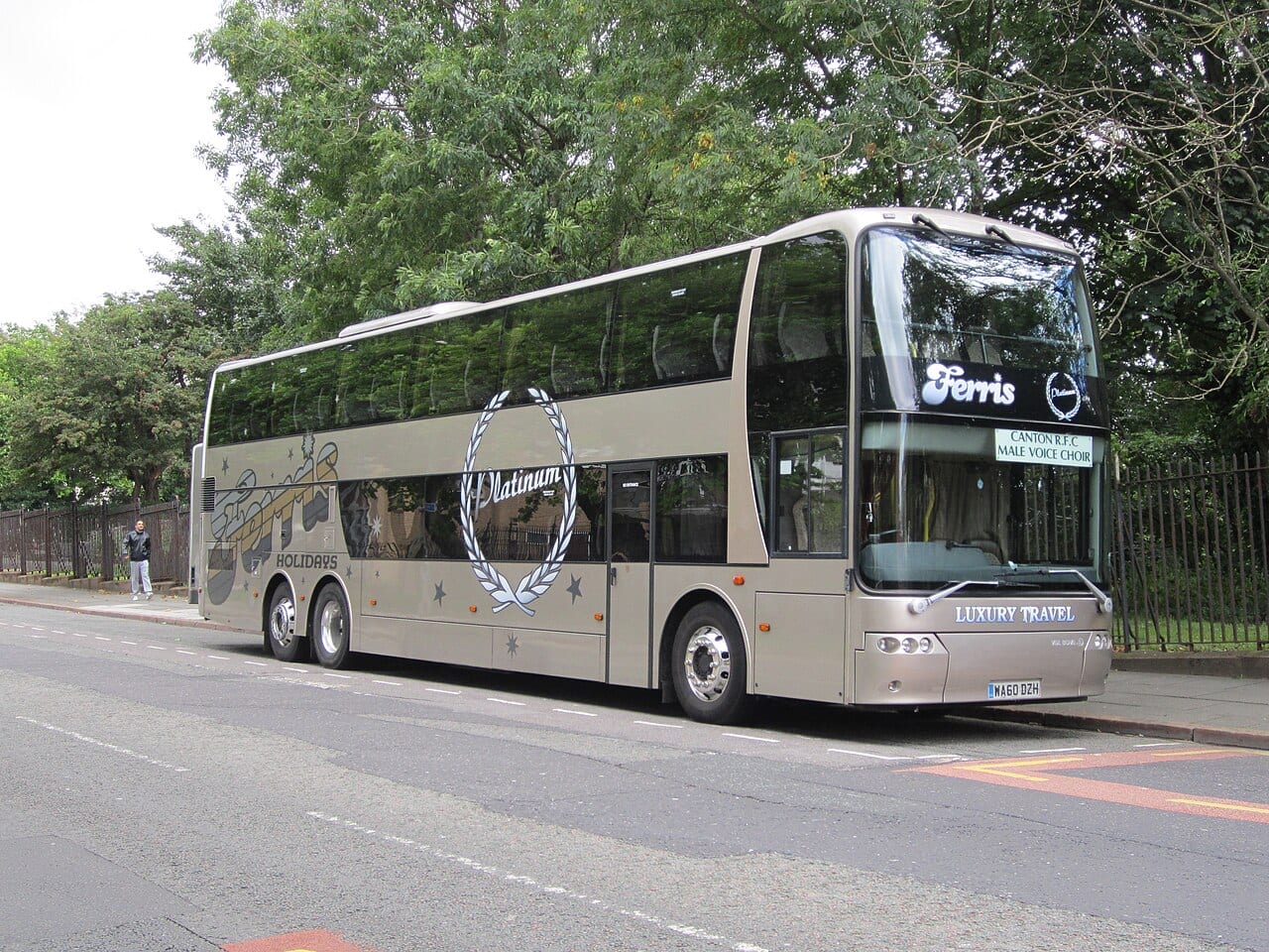 Luxury double-decker touring coach for UK group travel and events